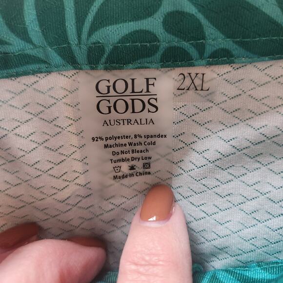 Lot of 2 Golf Gods Australia Button-down Shirts, Tropical, Hawaiian Size 2XL - Picture 14 of 14